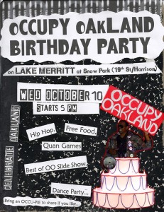Occupy Oakland Birthday Party