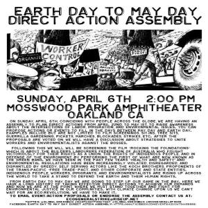 Organize for Earth Day to May Day Direct Action Assembly meeting @ The Sudoroom | Oakland | California | United States