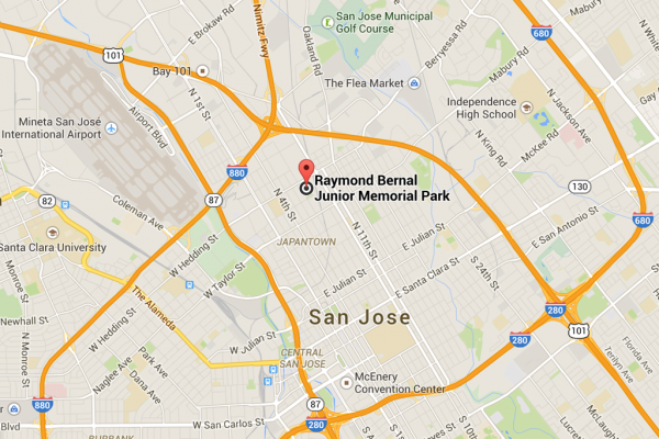 Raymond_Bernal_Park_San_Jose_California_Map