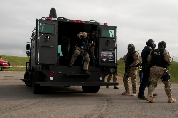 Sure, having this hardware is batty, the logo says Ballestic Armored Tactical Transport, B.A.T.T.