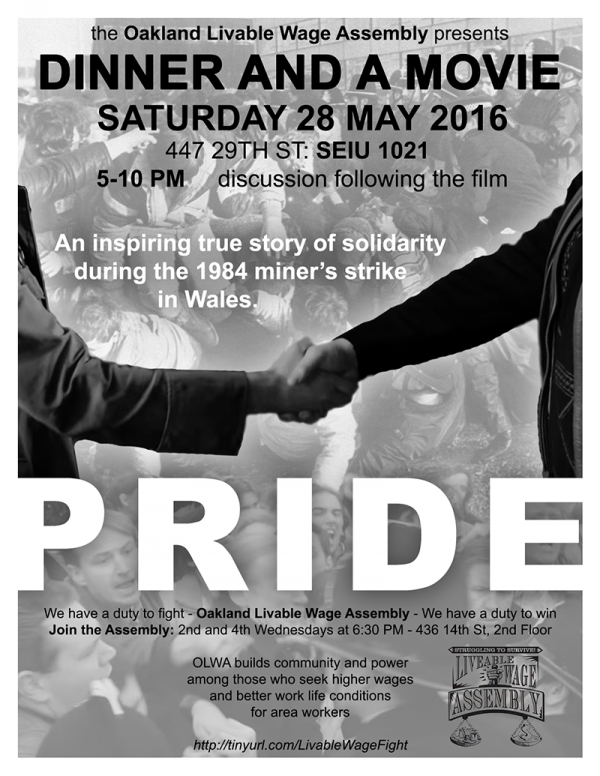 Dinner and a Movie: Pride @ SEIU Local 1021 | Oakland | California | United States