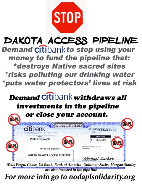 Demand CitiBank Stop Funding the DAPL @ Oscar Grant Plaza | Oakland | California | United States