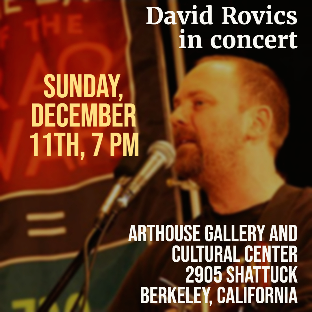 David Rovics Concert @ Art House Gallery & Cultural Center