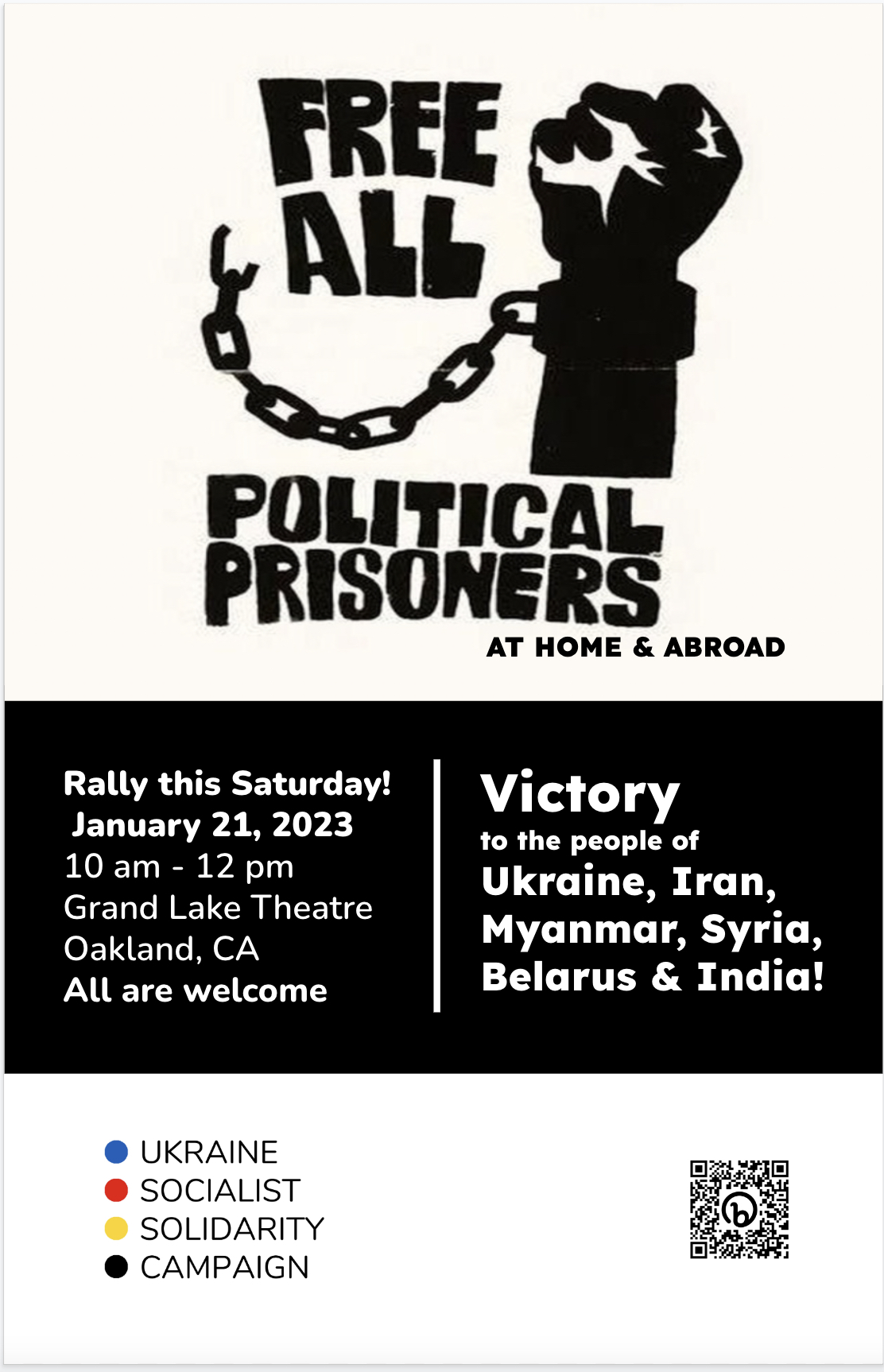 Free All Political Prisoners Rally @ Grand Lake Theater